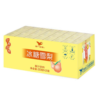 统一 冰糖雪梨 250ml*24盒/箱 整箱