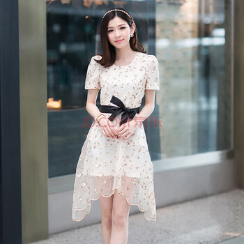 天使<em>保镖</em> 韩版2014夏装新款 韩版<em>淑女</em>欧根纱绣