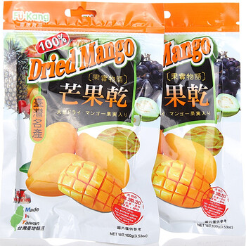 中国台湾阜康芒果干100g*2袋
