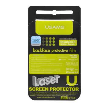 优胜仕（USAMS）苹果iPhone4s保护膜 3D泡泡背膜+高清前膜 适用于苹果iPhone4/4s