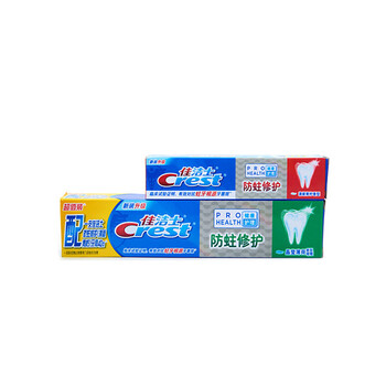 Crest佳洁士 防蛀晶莹薄荷140g送防蛀清新青柠40g
