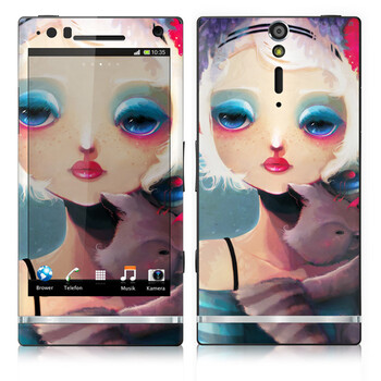 IdeaSkin 索尼 LT26i/Xperia S/Xperia Arc HD 皮肤 紫藤 保护套皮贴膜 BDGA620337