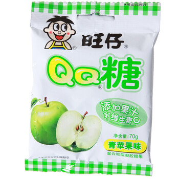 旺仔QQ糖苹果味70g*10
