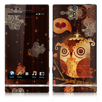 IdeaSkin 索尼 LT26i/Xperia S/Xperia Arc HD 皮肤 猫头鹰的迷恋 外壳保护套皮贴膜 BDGC352021