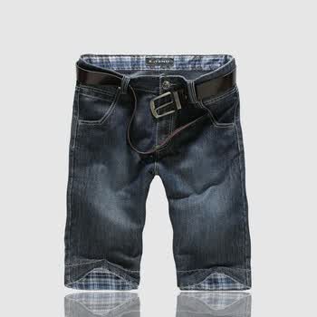 意丹奴 2012春夏新品 男士休闲裤纯棉水洗直筒男牛仔裤D312404 中磨蓝 28
