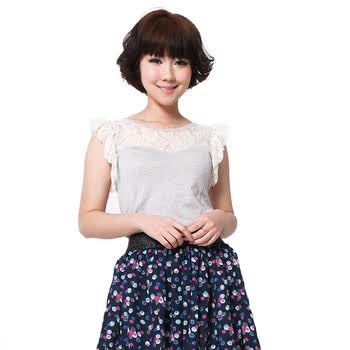 Basic House 百家好 夏装 韩版女式T恤 HLTS320L 粉色 165/68A/L
