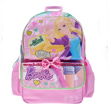 芭比/Barbie A279769 小学生带梳子双肩书包 炫舞芭比 粉色