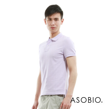 ASOBIO 针织短袖T恤 蓝色款、紫色款