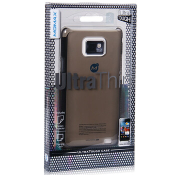 摩米士（MOMAX）三星 i9100 Galaxy S2 极薄坚韧保护壳 适用与三星I9100/I9108/i9188 透明黑色