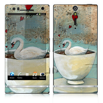 IdeaSkin 索尼 LT26i/Xperia S/Xperia Arc HD 皮肤 茶杯里的天鹅湖 外壳保护套皮贴膜 BDGC602060