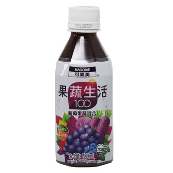 KAGOME可果美 果蔬生活葡萄果蔬混合汁280ml*15瓶