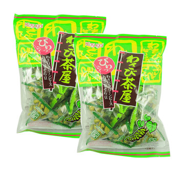 日本原装进口食品 春日井 膨化茶屋芥茉豆米果 145g*2包 #3179
