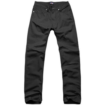 汤尼俊士(Tonyjeans) 修身裁剪斜纹棉麻休闲裤 1209100040-99 黑色 74