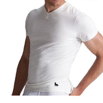 七匹狼SWJEANS男装纯棉内衣 175190108901 本白 L
