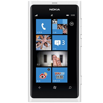 诺基亚（NOKIA）Lumia 800 3G手机（亮白色）WCDMA/GSM 非定制
