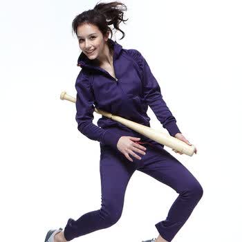 Champion 冠军女式运动外套九分裤套装CW-Z11051201 藏青 L大号