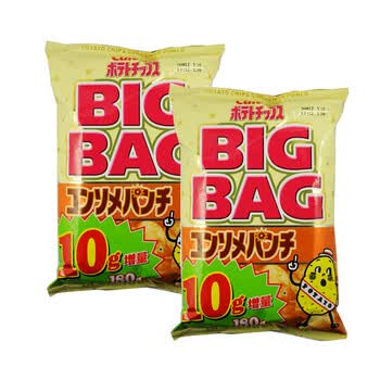 日本原装进口食品 卡鲁比 大包原味土豆片 180g*2包 #2841