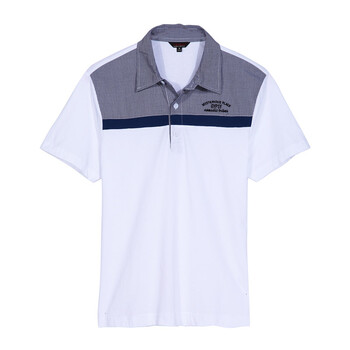 以纯 夏季新品男装polo衫 12214056 白色 XL