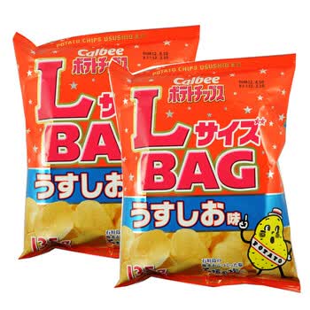 日本原装进口食品 卡鲁比 盐味土豆片 135g*2包 #2928
