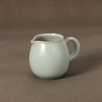 ... > 怡品堂茶具 陶瓷公道杯景德镇汝瓷茶具 天青亚光
