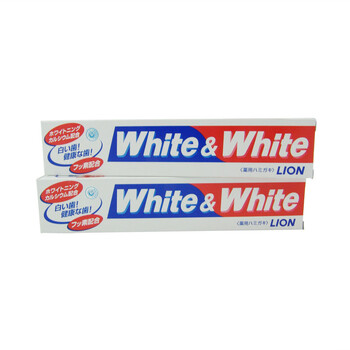 狮王WHITE&WHITE美白牙膏2支装170g*2