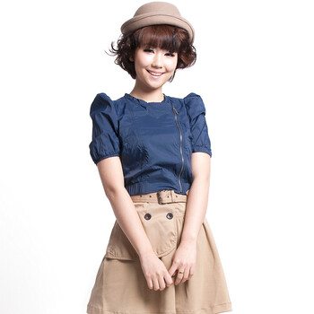 Basic House 百家好 夏装 淑女休闲小外套HLJP320J 白色/WH 165/88A/L