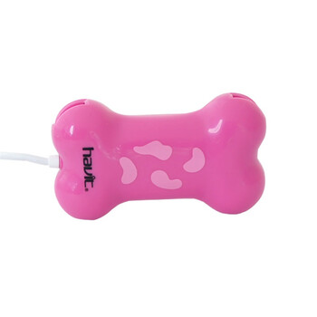 海威特（havit）H28 骨头多口USB集线器 （红色）