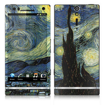 IdeaSkin 索尼 LT26i/Xperia S/Xperia Arc HD 皮肤 星夜 外壳保护套皮贴膜 BDGC362024