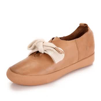 动力足2013夏季新款真皮系带休闲女鞋牛皮英伦风