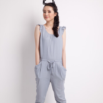 MISS DEVIL 纯色连体长裤1222L140 灰色 XL