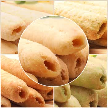 福娃 孙俪代言食品 粗粮零食 糙米卷600g*2包（蛋黄味 海苔味 牛奶味 番茄味 青梅味）5种口味混装
