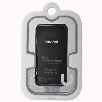 优胜仕（USAMS）苹果iPhone4s 保护边框（透黑色）适用于苹果iPhone4/4s 附送屏幕保护膜