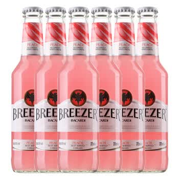 百加得冰锐朗姆预调酒桃味（6瓶装）275ml*6