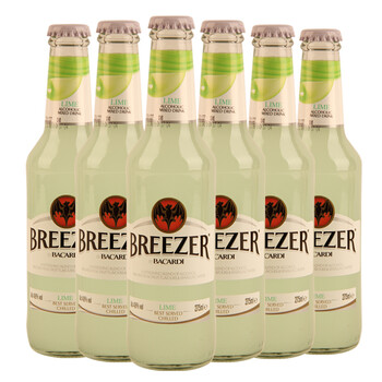 波多黎各 进口百加得冰锐郎姆预调酒(青柠味）6支装 275ML*6
