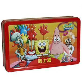 海绵宝宝SPONGEBOB瑞士糖混合水果味红罐 417克