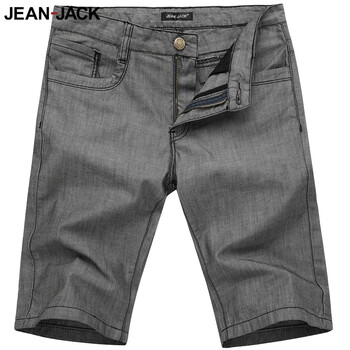 简杰克 JEANJACK男装 2012夏季新款直筒休闲短裤牛仔裤 22NZ3519 深灰色 36码2尺8