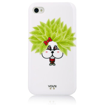 沃尤尼（VOUNI）iPhone 炫彩背壳（绿草兔）保护背壳 适用于iPhone4/4s