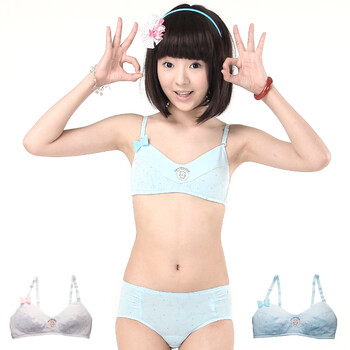 可娃衣抱抱熊<em>无托文胸</em>+底裤(套装)发育期学生