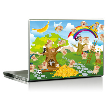 SkinAT 苹果笔记本MacBook外壳A面保护贴膜 3M材料 猴子游戏 Pro 15 (Retina)