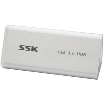 飚王（SSK）SHU028 铁三角3.0HUB集线器（银灰色）