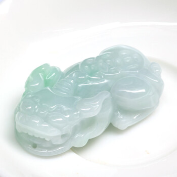 双儿珠宝缅甸玉器a货开光翡翠貔貅吊坠招财辟