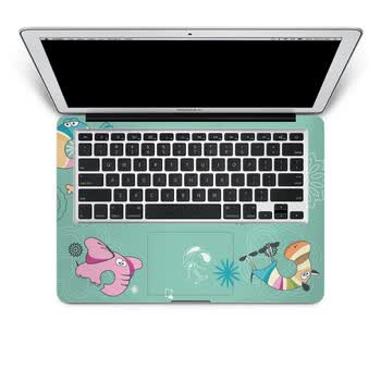SkinAT 苹果笔记本MacBook手托保护贴膜 不含键盘 3M材料 动物乐园 Pro 15 (Retina)
