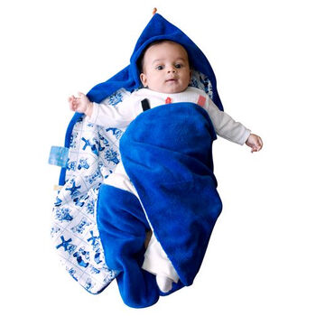 荷兰Snoozebaby 外出型便利抱毯 精装版/简装版 6色可选 海豚蓝