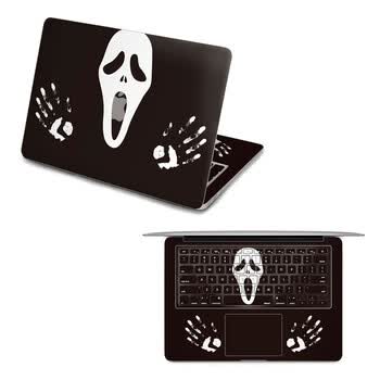 SkinAT 苹果笔记本MacBook全套保护贴膜 3M材料 另类骷髅 Pro 17