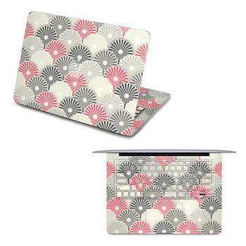 SkinAT 苹果笔记本MacBook全套保护贴膜 3M材料 日式花纹 Pro 17