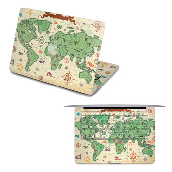 SkinAT 苹果笔记本MacBook全套保护贴膜 3M材料 手绘地图 Pro 15 (Retina)
