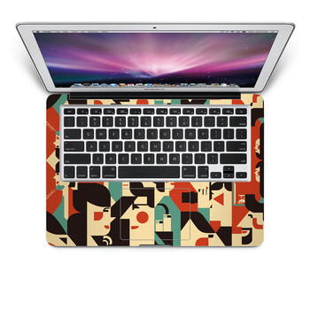 SkinAT 苹果笔记本MacBook手托保护贴膜 不含键盘 3M材料 默默相对 Pro 15 (Retina)
