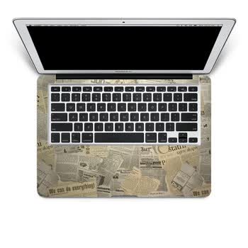 SkinAT 苹果笔记本MacBook手托保护贴膜 不含键盘 3M材料 老报纸 Air 11