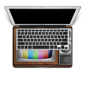 SkinAT 苹果笔记本MacBook手托保护贴膜 不含键盘 3M材料 五彩电视机 Pro 15 (Retina)