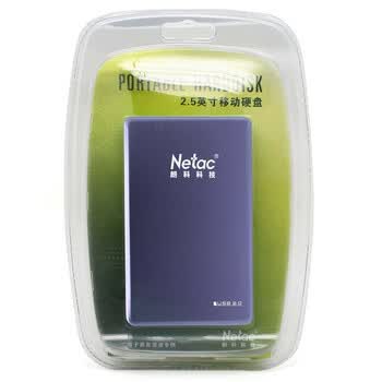 朗科（Netac）2.5英寸 K189 时尚超薄型移动硬盘 640GB（珊瑚蓝）